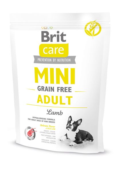 Brit Care Mini Grain Adult беззерновий гіпоалергенний корм для дорослих собак мініатюрних порід, 400 г 170771/0114 фото