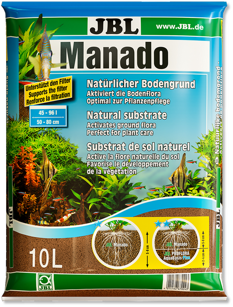 JBL Manado  спеціальний ґрунт для акваріумів з живими рослинами 10 л 67024 фото