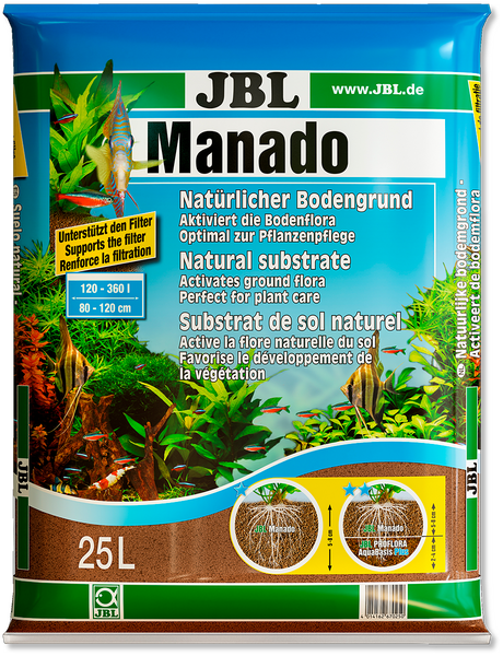 JBL Manado спеціальний ґрунт для акваріумів з живими рослинами, 25 л. 67025 фото