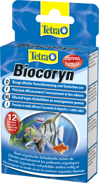 Tetra Biocoryn кондиціонер від забруднень для морських і прісноводних акваріумів, 12 шт. 146860 фото