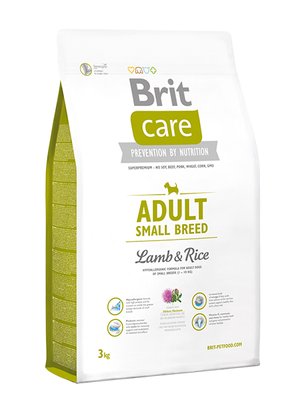Brit Care Adult Small Breed Lamb and Rice гипоаллергенный корм для собак мелких пород (1-10 кг), 1 кг 132708/9904 фото