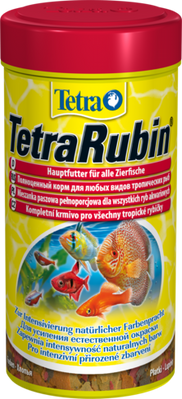 TetraRubin корм для всіх видів риб для підсилення забарвлення 100 мл. 139831 фото