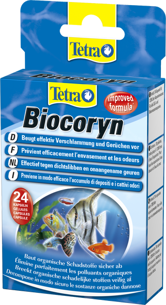 Tetra Biocoryn кондиціонер від забруднень для морських і прісноводних акваріумів, 24 шт. 146891 фото