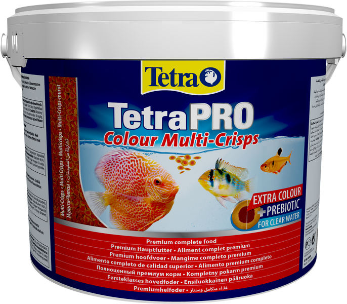 TetraPro Colour повноцінний корм у чіпсах, який покращує забарвлення, призначений для всіх видів риб, 10 л 140516 фото