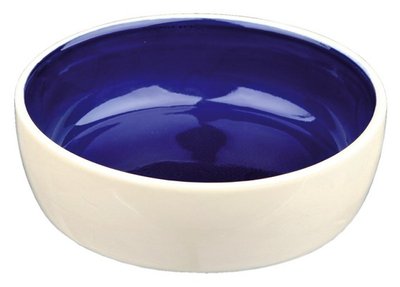 Trixie Keramiknapf керамічна миска кремово-синього кольору для кішок 300 мл, 13 см 2467 фото