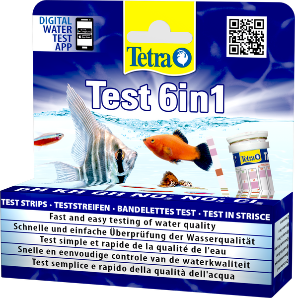 Tetra Test 6 in 1 набір для тестування параметрів акваріумної води 175488 фото