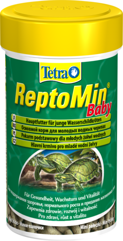 Основной корм для маленьких водных черепах Tetra ReptoMin Baby, 100 мл 140158 фото