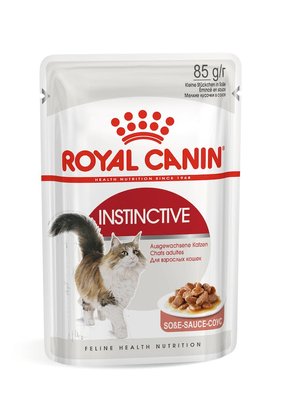 Вологий корм для котів пауч Royal Canin Instinctive шматочки в соусі 85 г 4059001/308936 фото
