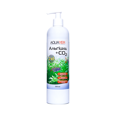 Aquayer Альгицид + CO2 средство для удаления водорослей в аквариуме 500 мл AL500 фото