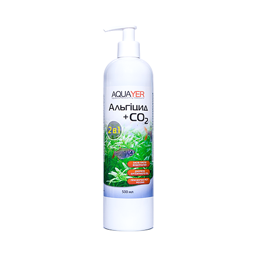 Aquayer Альгицид + CO2 средство для удаления водорослей в аквариуме 500 мл AL500 фото