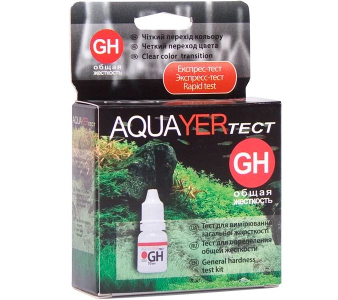 Aquayer GH тест на определение жесткости в аквариуме GH фото