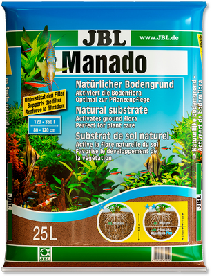 JBL Manado специальный грунт для аквариумов с живыми растениями, 25 л 67025 фото