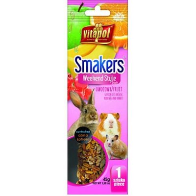 Колба  для гризунів зі смаком фруктів Vitapol Smakers Box, 45 г 1 шт 52872 фото